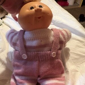 Cabbage Patch Kids Pink and White Striped Sweater